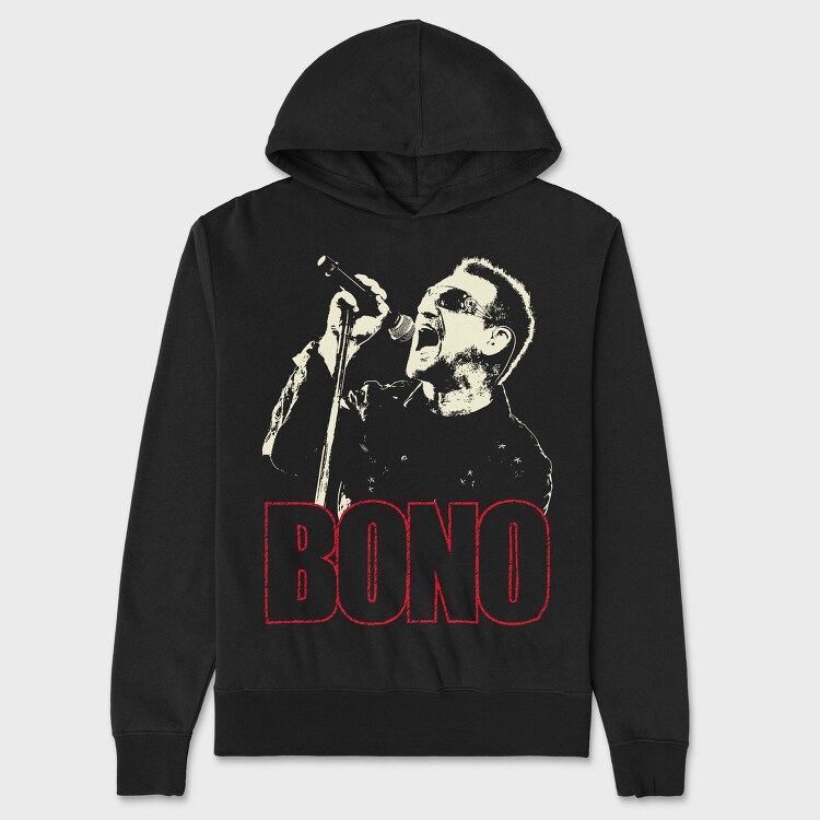 Bono Singin, Hanorac Oversize Barbati (Unisex)