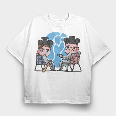 Brainwave Duel, Tricou Oversize Barbati (Unisex)