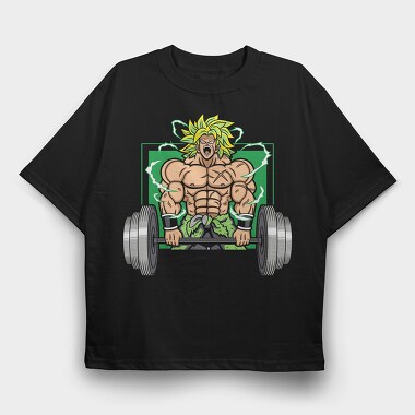 Broly Power, Tricou Oversize Barbati (Unisex)