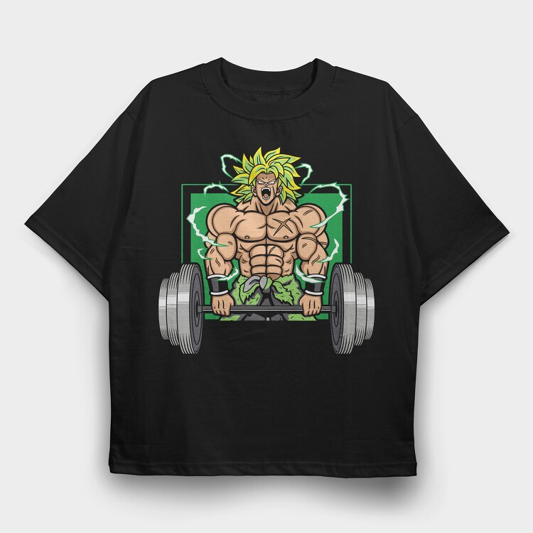 Broly Power, Tricou Oversize Barbati (Unisex)