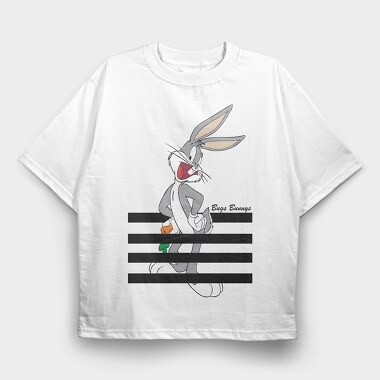 Bunny Carrot Chase, Tricou Oversize Barbati (Unisex)