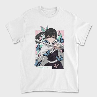 Butterfly Katana Girl, Tricou Barbati (Unisex)