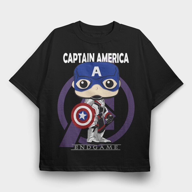 Captain America Endgame, Tricou Oversize Barbati (Unisex)