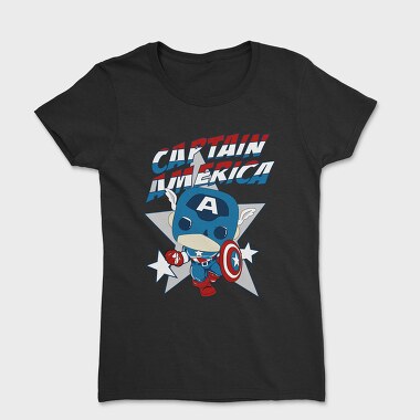 Captain America Pop Art 1, Tricou Femei