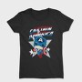 Captain America Pop Art 1, Tricou Femei