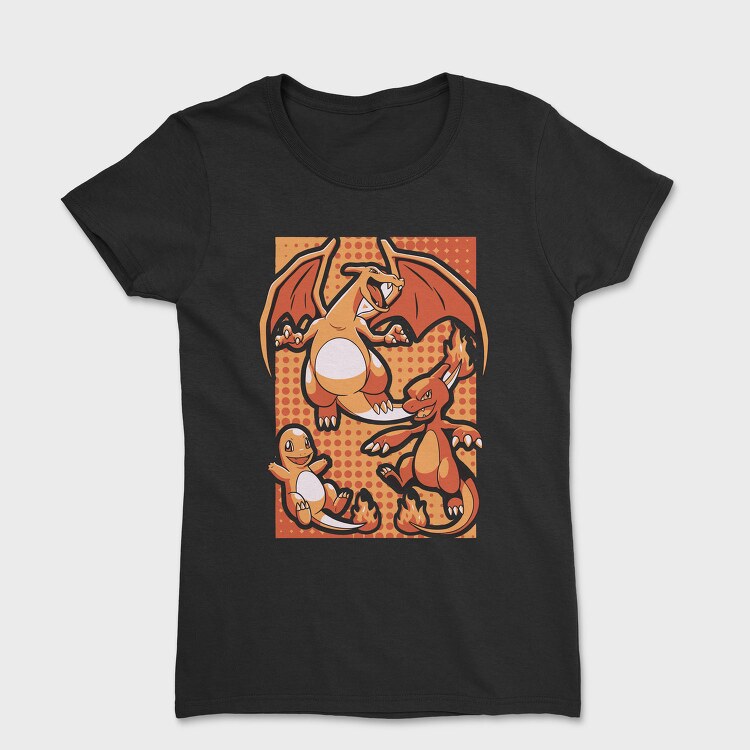 Charizard Fire Trio, Tricou Femei
