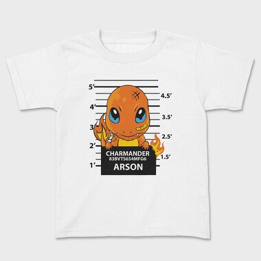 Charmander Mugshot, Tricou Copii