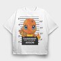 Charmander Mugshot, Tricou Oversize Barbati (Unisex)