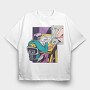 Comic Artist Sketch, Tricou Oversize Barbati (Unisex)