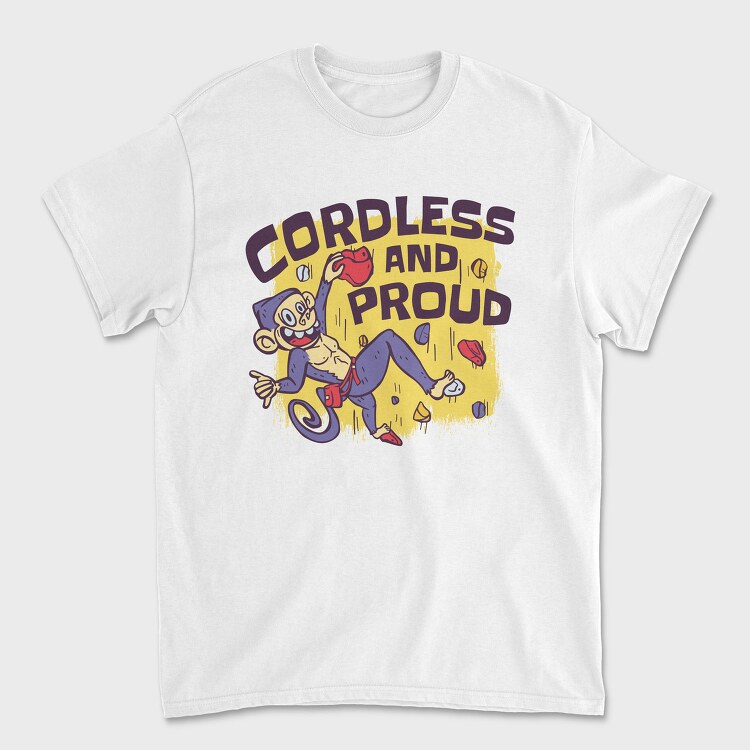 Cordless Monkey Pride, Tricou Barbati (Unisex)