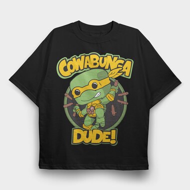 Cowabunga Dude, Tricou Oversize Barbati (Unisex)