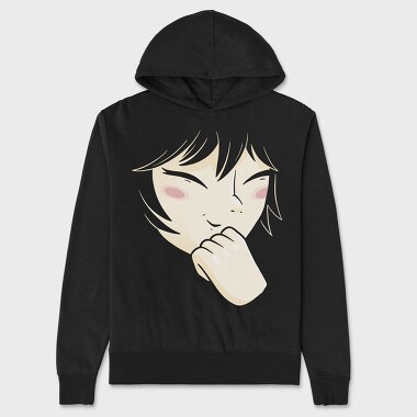 Crying Anime Boy, Hanorac Oversize Barbati (Unisex)