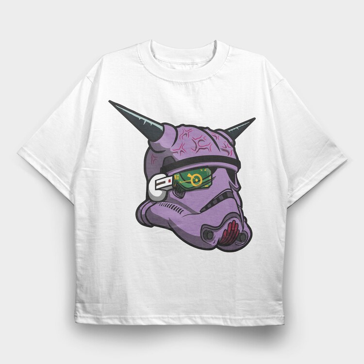 Cyber Unicorn, Tricou Oversize Barbati (Unisex)