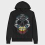 Cyberpunk Skull, Hanorac Oversize Barbati (Unisex)