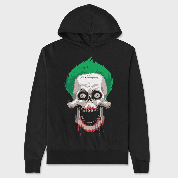Damaged Joker, Hanorac Oversize Barbati (Unisex)