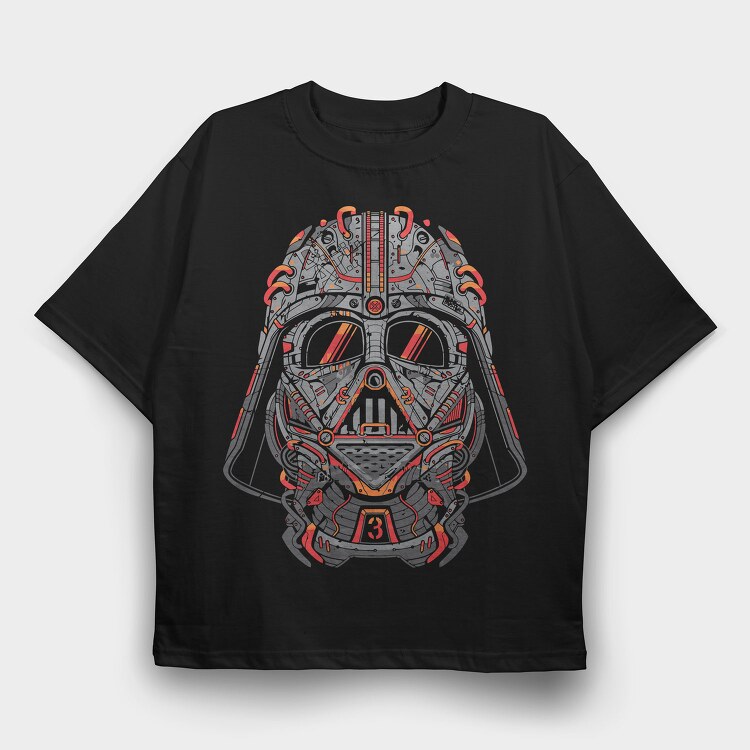 Darth Vader Map, Tricou Oversize Barbati (Unisex)