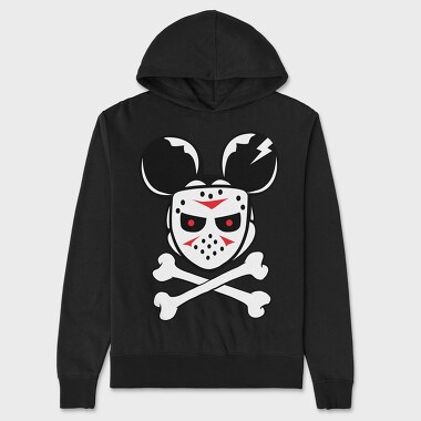 Deadmau5 Skull, Hanorac Oversize Barbati (Unisex)