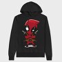 Deadpool Chibi, Hanorac Oversize Barbati (Unisex)