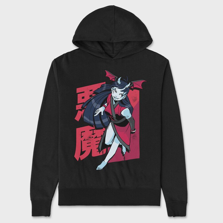 Demon Girl Manga, Hanorac Oversize Barbati (Unisex)