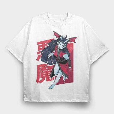 Demon Girl Manga, Tricou Oversize Barbati (Unisex)