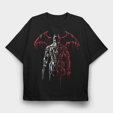 Demon Wings Blood, Tricou Oversize Barbati (Unisex)
