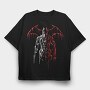 Demon Wings Blood, Tricou Oversize Barbati (Unisex)