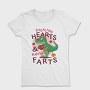 Dino Hearts Farts, Tricou Femei