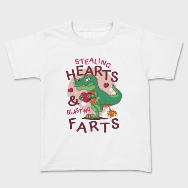 Dino Hearts Farts, Tricou Copii