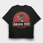 Dino Pop Pop, Tricou Oversize Barbati (Unisex)
