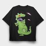 Dino Roar, Tricou Oversize Barbati (Unisex)