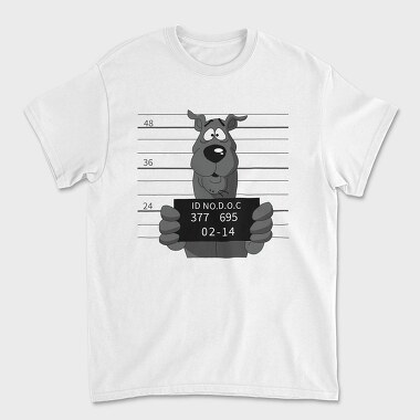 Dog Mugshot Id, Tricou Barbati (Unisex)