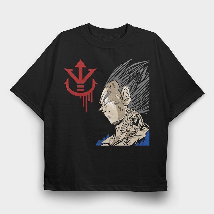 Dragonball Z Super Saiyan, Tricou Oversize Barbati (Unisex)