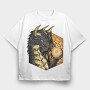 Dragons Eye, Tricou Oversize Barbati (Unisex)