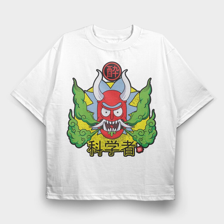 Drunken Samurai, Tricou Oversize Barbati (Unisex)