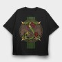 Eagle Serpent Symbol, Tricou Oversize Barbati (Unisex)