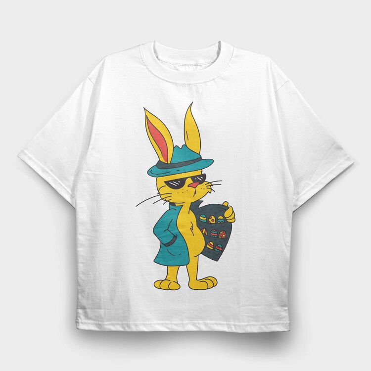 Easter Bunny Cool, Tricou Oversize Barbati (Unisex)