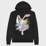 Easter Bunny Egg Hunt, Hanorac Oversize Barbati (Unisex)