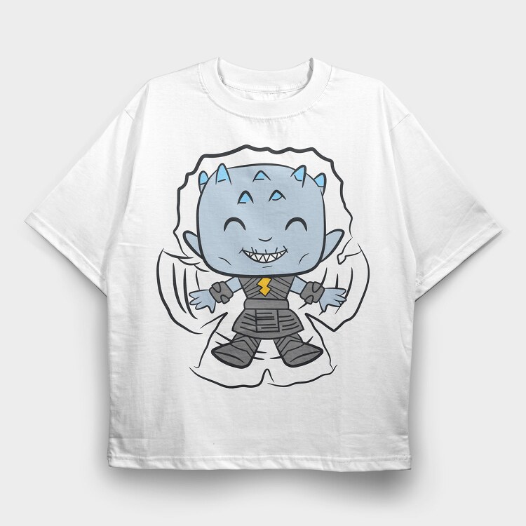 Electric Dragon Smile, Tricou Oversize Barbati (Unisex)