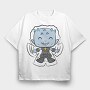 Electric Dragon Smile, Tricou Oversize Barbati (Unisex)