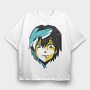 Electric Dream Eyes, Tricou Oversize Barbati (Unisex)
