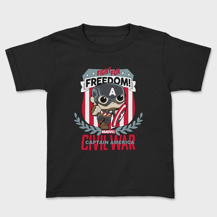 Fight For Freedom Captain America, Tricou Copii