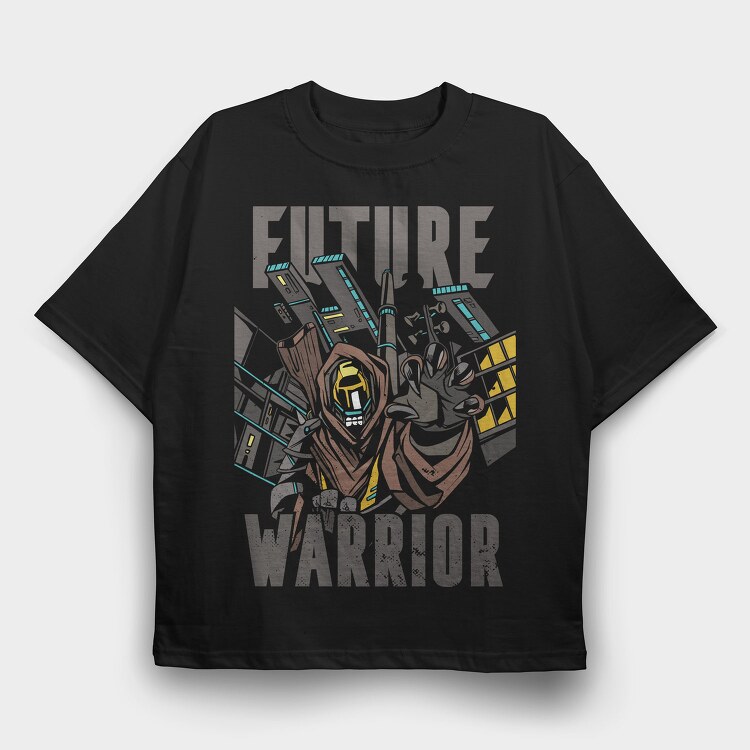 Future Warrior, Tricou Oversize Barbati (Unisex)