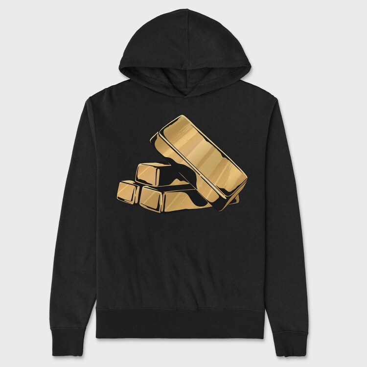 Golden Ice Cubes, Hanorac Oversize Barbati (Unisex)