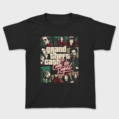 Grand Theft Cash Papel, Tricou Copii