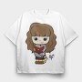 Hermione Reading Magic, Tricou Oversize Barbati (Unisex)