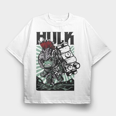Hulk Punk, Tricou Oversize Barbati (Unisex)