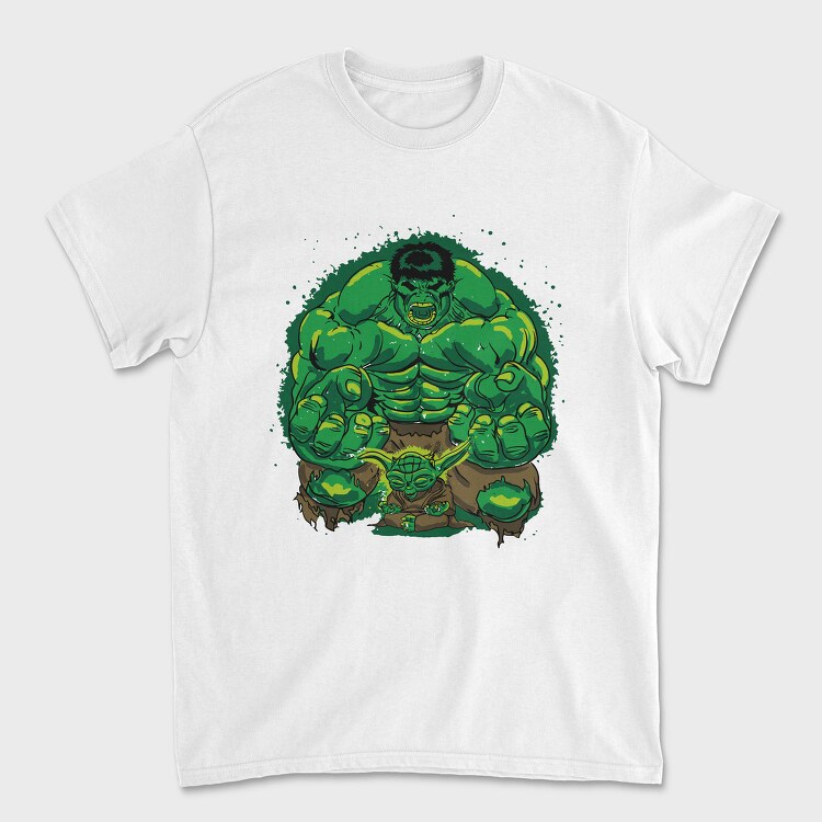 Hulk Yoda Fusion, Tricou Barbati (Unisex)