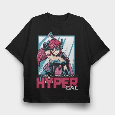 Hyper Gal, Tricou Oversize Barbati (Unisex)