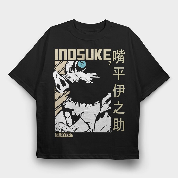 Inosuke Slayer, Tricou Oversize Barbati (Unisex)