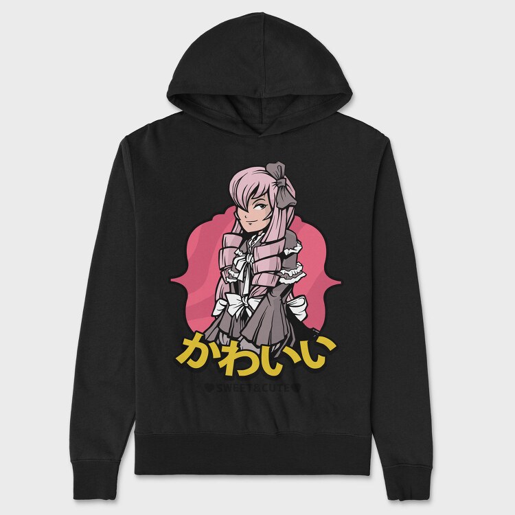 Cute Maid Love, Hanorac Oversize Barbati (Unisex)
